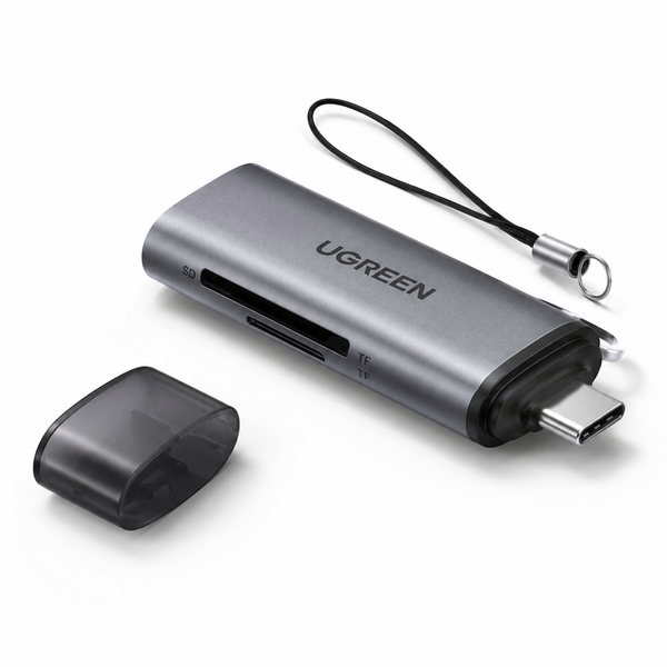 Кардрідер UGREEN CM184 USB-C 3.1 для SD та microSD карт 003 фото