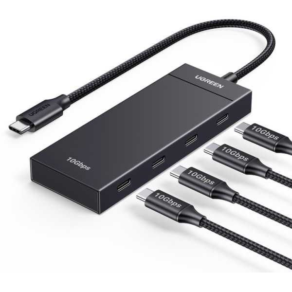 USB-C хаб Ugreen CM806 4&times;USB-C 3.2 Gen2 10Gbps Black 007 фото