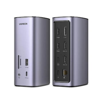 Док-станція UGREEN CM555 Pro 12-в-1 USB-C з HDMI, DisplayPort, LAN та PD 018 фото