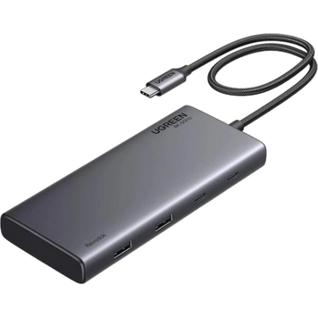 USB-C хаб UGREEN CM639 Revodok Pro 8-в-1 з HDMI, DP та PD 100W 020 фото