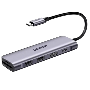 USB-C док-станція UGREEN CM195 6-в-1 з HDMI 4K, SD/TF та PD 100W 024 фото