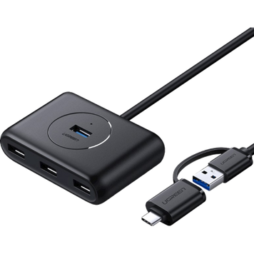 USB-хаб UGREEN CR113 USB-C на 4 порти USB 3.0, кабель 1 м 025 фото
